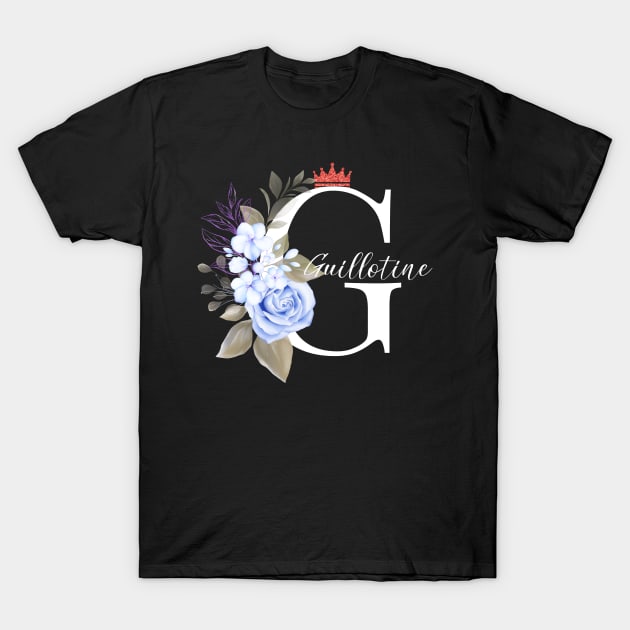 Pretty Guillotine Floral T-Shirt by aaallsmiles